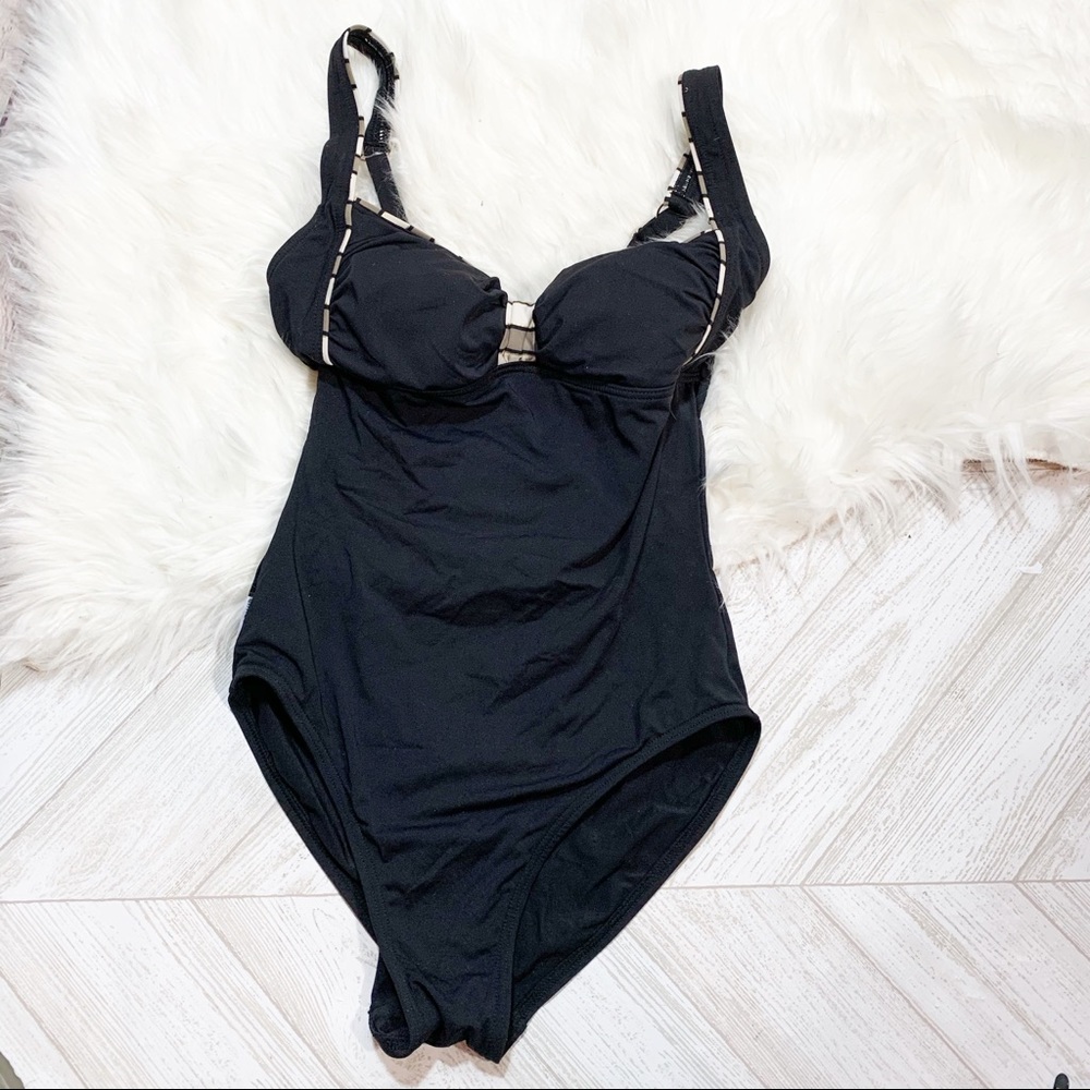 Captiva Black One Piece Swimsuit Size Small